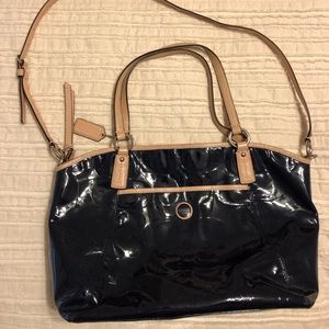 Blue coach bag- vintage